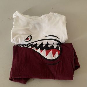 Nike AF1 shark face t-shirts